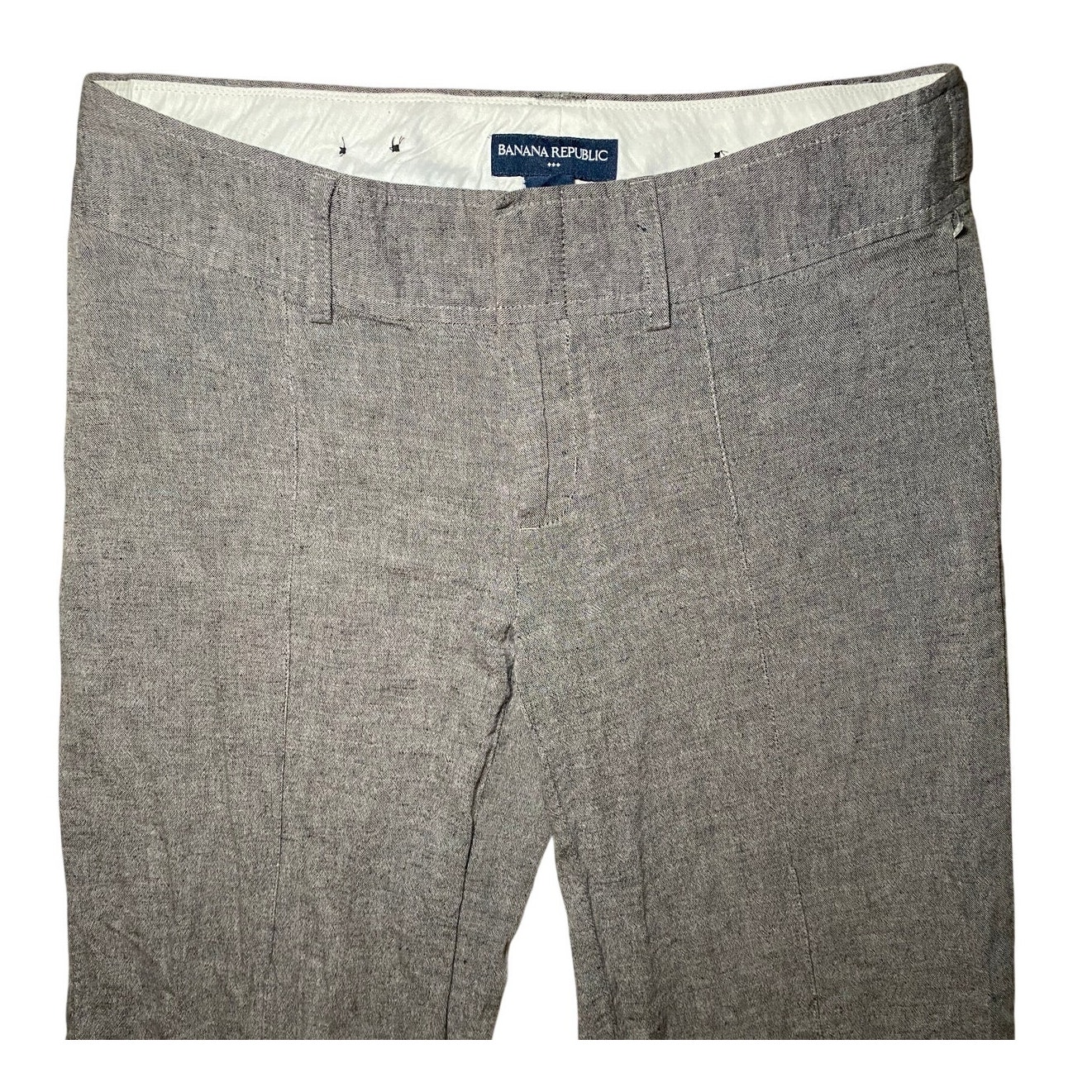 Banana Republic - Gray Cotton Linen Pants - Women's 4s